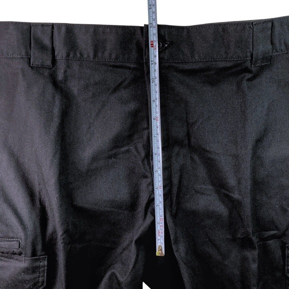 Dickies Mens 42x30 CARGO PANTS Regular Fit Straight Leg Black Twill work utility - Picture 9 of 16